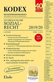 KODEX Studienausgabe Sozialrecht 2019/20