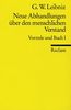Neue Abhandlungen über den menschlichen Verstand: Vorrede und Buch I.