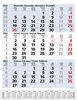 3-Monats-Planer Comfort Blau 2023: 3-Monatskalender groß I Wandplaner / Bürokalender mit Datumsschieber, Vor-und Nachmonat und Jahresübersicht I 30 x 39 cm