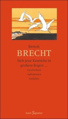 Sieh jene Kraniche in großem Bogen