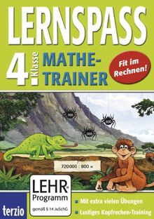 LERNSPASS: Mathe-Trainer 4. Klasse: CD-Rom: Fit im Rechnen! | Buch | Zustand sehr gut