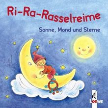 Sonne, Mond und Sterne (Pappbilderbuch mit integriertem Rasselelement)