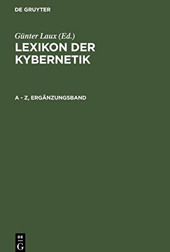 Lexikon der Kybernetik, A - Z, Ergänzungsband