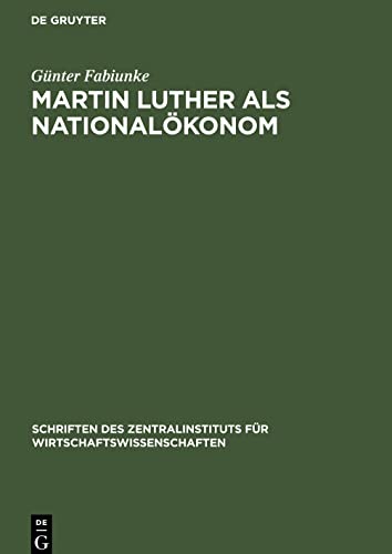 Martin Luther als Nationalökonom