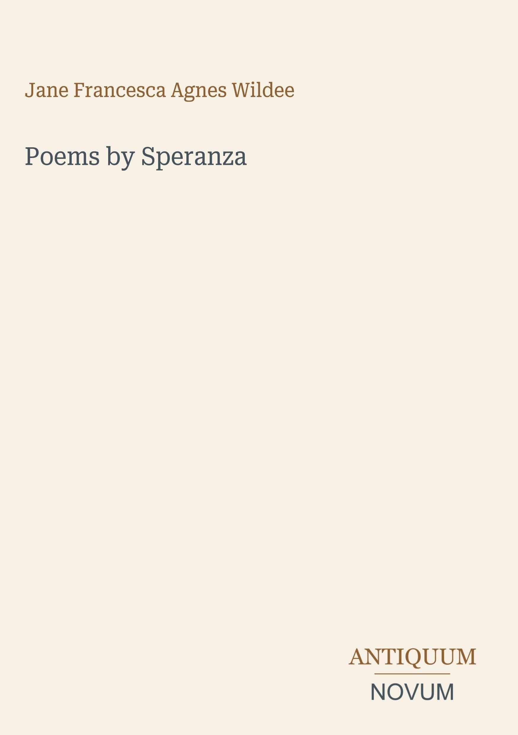 Poems by Speranza