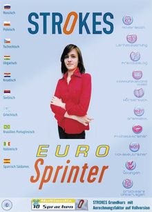 Strokes, CD-ROMs : EURO-Sprinter, 1 CD-ROM Englisch, Spanisch, Französisch, Italienisch, Russisch, Polnisch, Tschechisch, Ungarisch, Griechisch, Kroatisch. Für Windows 98/NT/2000/ME/XP