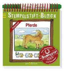 Stempelstift-Block: Pferde