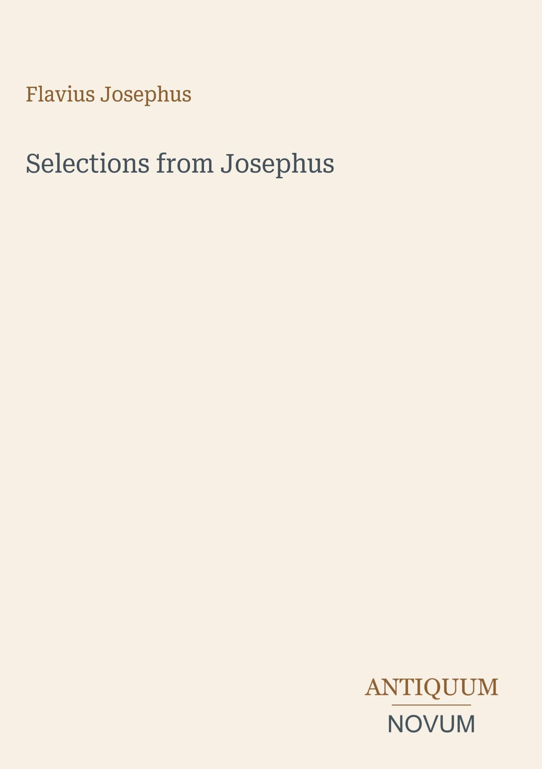 Selections from Josephus