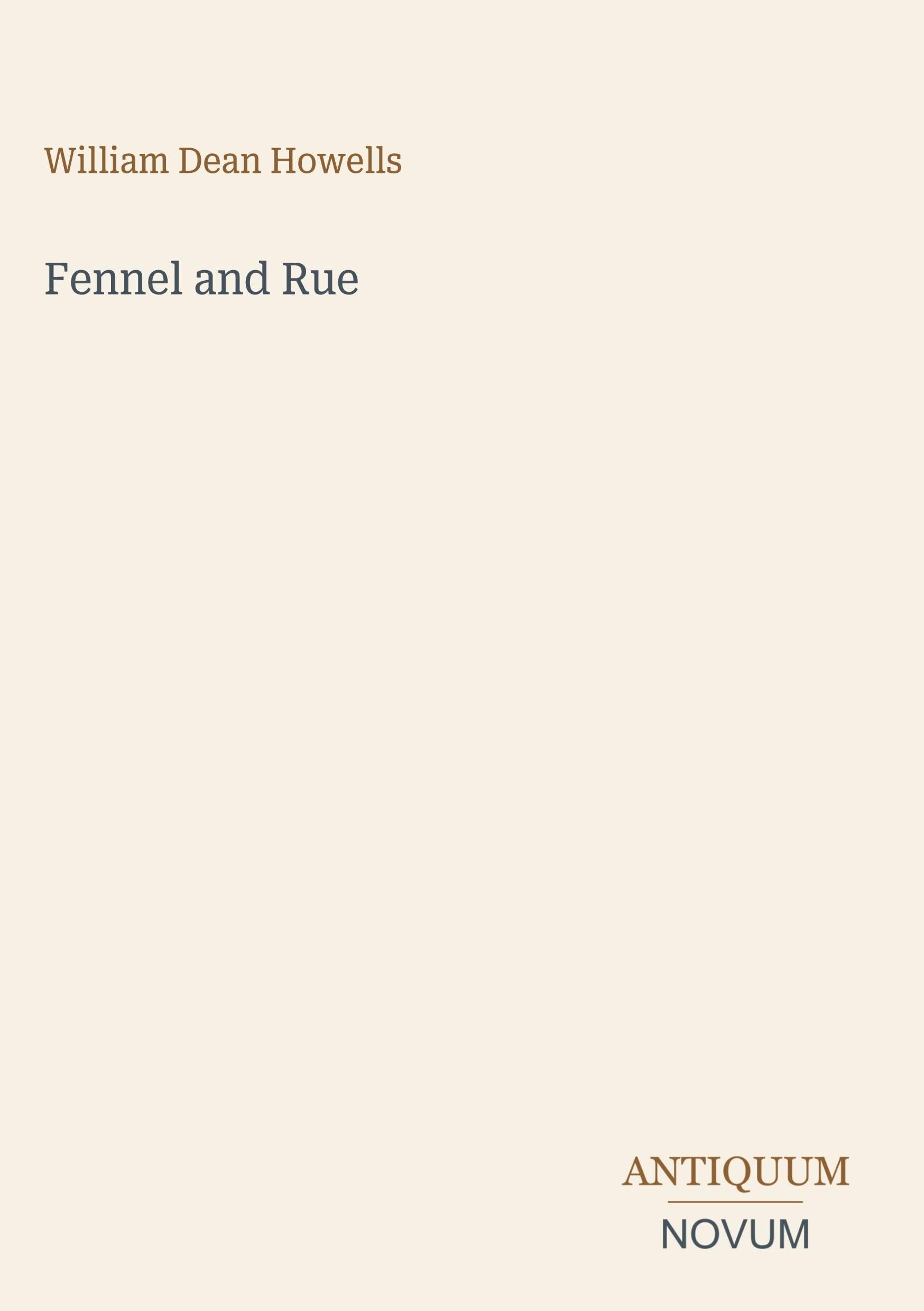 Fennel and Rue