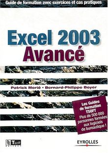 Excel 2003 avancé : guide de formation avec exercices et cas pratiques