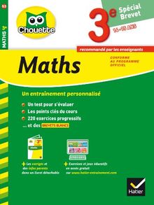 Maths 3e, 14-15 ans : spécial brevet
