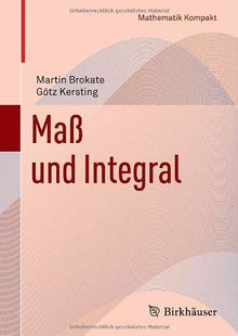 Maß und Integral (Mathematik Kompakt) von Martin Brokate | Buch | Zustand sehr gut
