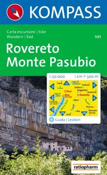 Rovereto, Monte Pasubio: Carta escursioni / bike. Wandern / Rad. 1:50.000