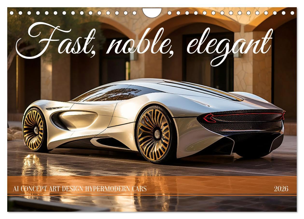 Fast, noble, elegant (Wall Calendar 2026 DIN A4 landscape), CALVENDO 12 Month Wall Calendar: Dreams of elegance, aesthetics and passion