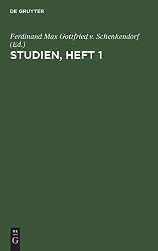 Studien, Heft 1