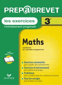 Maths 3eme Les Exercices Prepabrevet De Joseph Cesaro