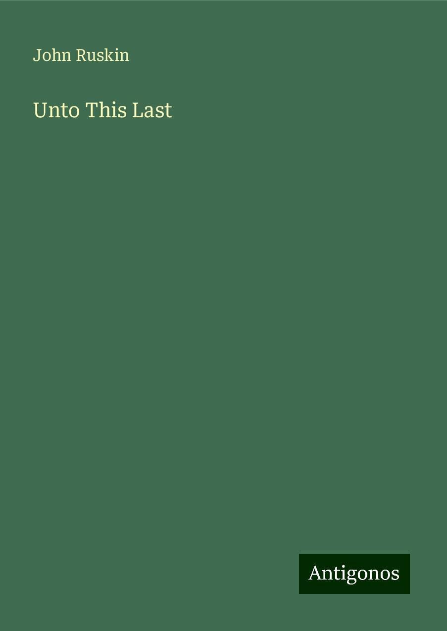 Unto This Last