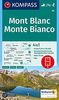 Mont Blanc, Monte Bianco: 4in1 Wanderkarte 1:50000 mit Aktiv Guide und Detailkarten inklusive Karte zur offline Verwendung in der KOMPASS-App. Fahrradfahren. Skitouren. (KOMPASS-Wanderkarten, Band 85)