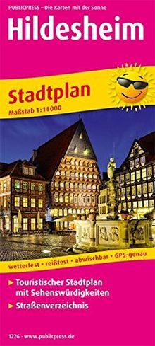 Hildesheim Stadtplan: Touristischer Stadtplan Mit Sehenswürdigkeiten ...