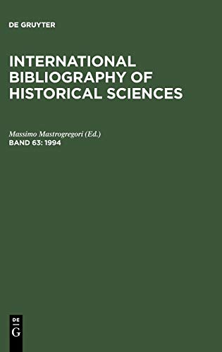 International Bibliography of Historical Sciences / 1994