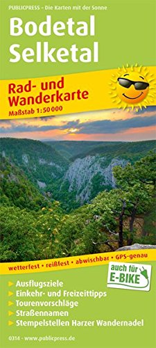 Bodetal - Selketal: Rad- und Wanderkarte mit Ausflugszielen, Einkehr- & Freizeittipps und Stadtplänen, wetterfest, reissfest, abwischbar, GPS-genau. 1:50000 (Rad- und Wanderkarte / RuWK)