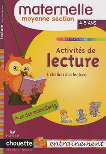 Activités de lecture, maternelle moyenne section, 4-5 ans : initiation à la lecture