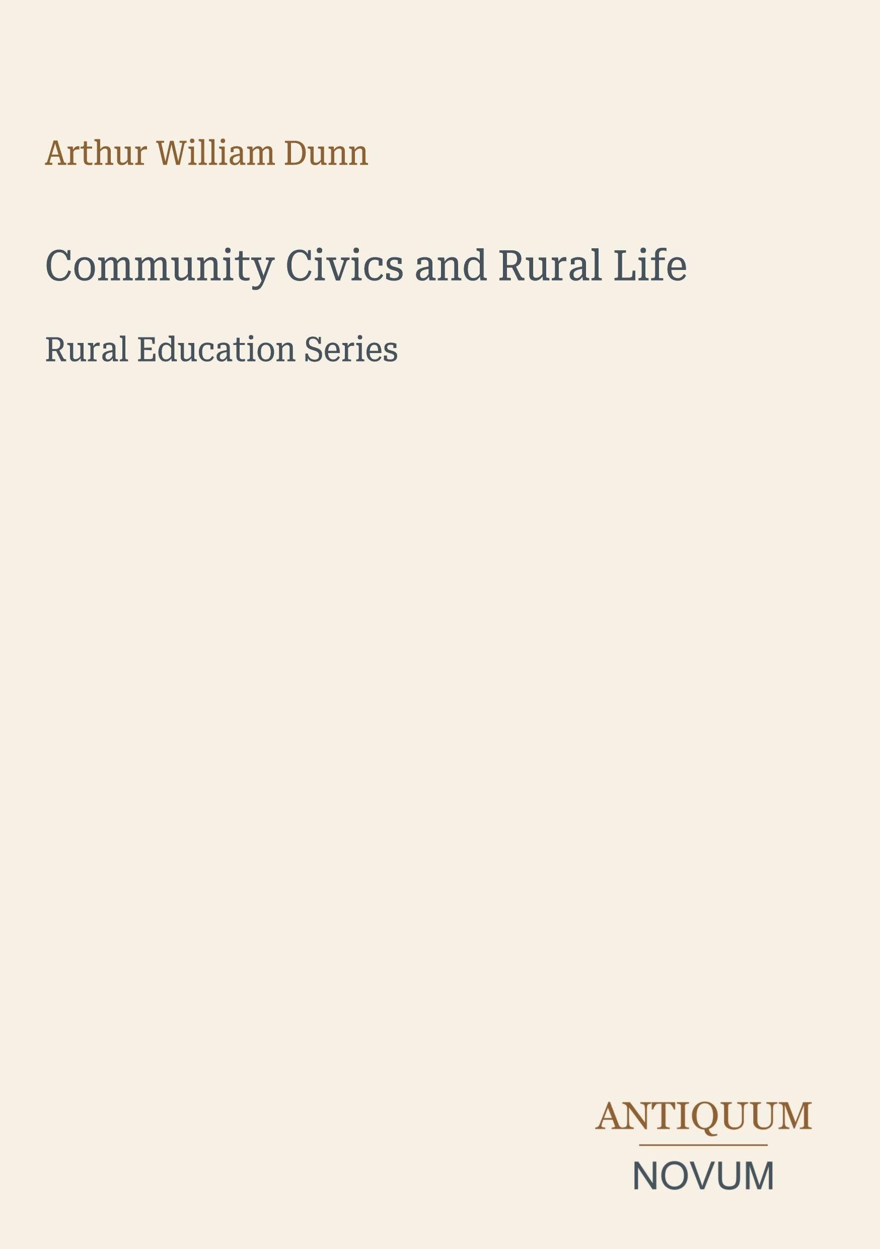 Community Civics and Rural Life