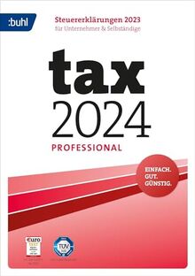 Tax 2024 Professional (für Steuerjahr 2023), 15 Abgaben, Standardverpackung