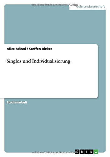 Singles und Individualisierung