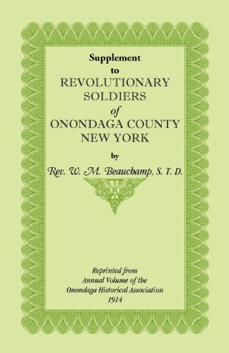 Supplement to Revolutionary Soldiers of Onondaga County, New York