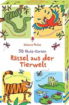 50 Quiz-Karten: Rätsel aus der Tierwelt