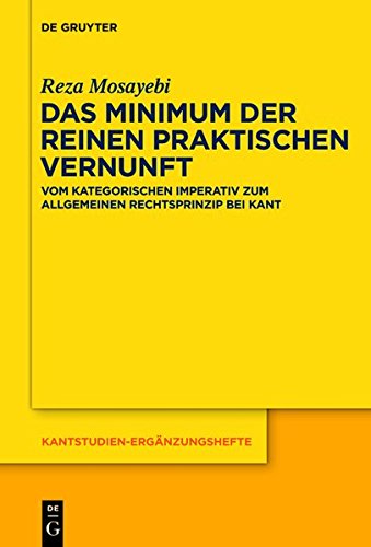 Das Minimum der reinen praktischen Vernunft: Vom kategorischen Imperativ zum allgemeinen Rechtsprinzip bei Kant (Kantstudien-Ergänzungshefte, Band 173)