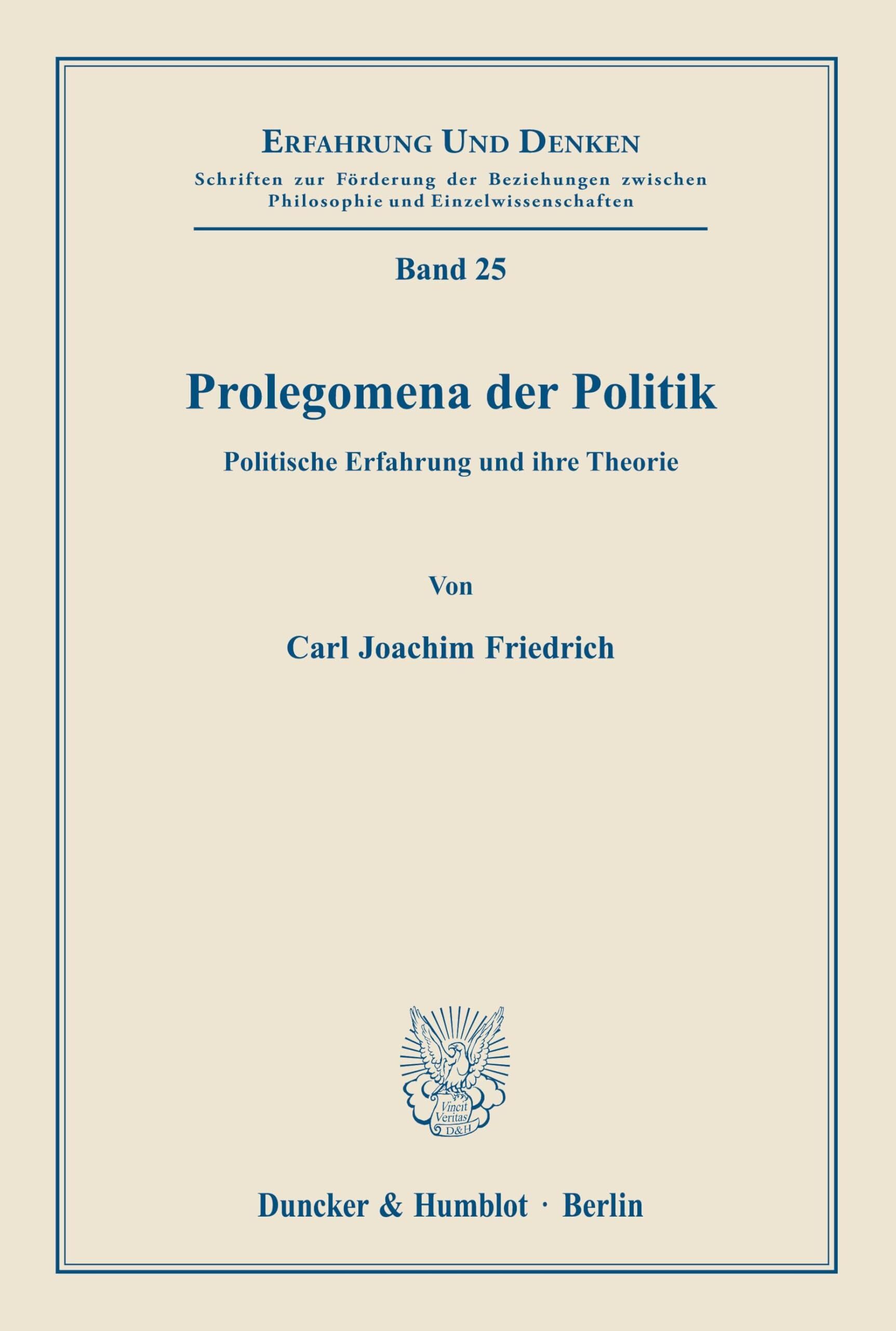 Prolegomena der Politik.