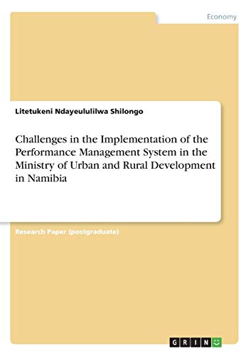 Challenges in the Implementation of the Performance Management System in the Ministry of Urban and Rural Development in Namibia