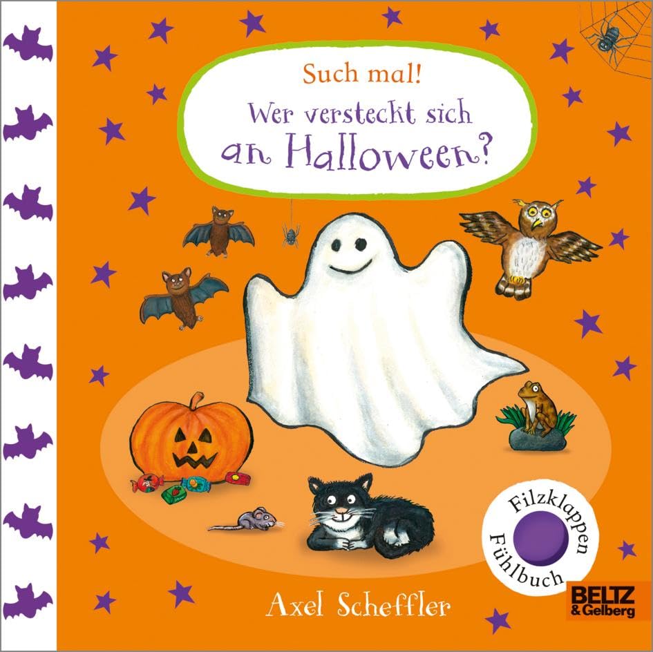 Such mal! Wer versteckt sich an Halloween?: Fühlbuch mit Filzklappen