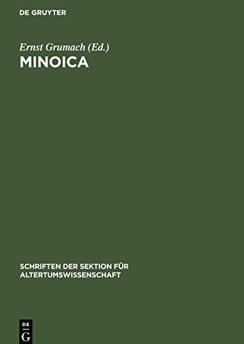 Minoica: Festschrift zum 80. Geburtstag von Johannes Sundwall