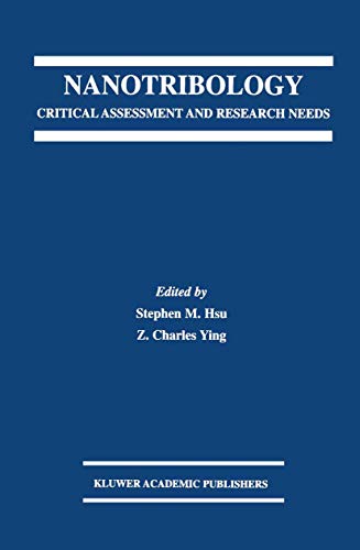 Nanotribology: Critical Assessment and Research Needs
