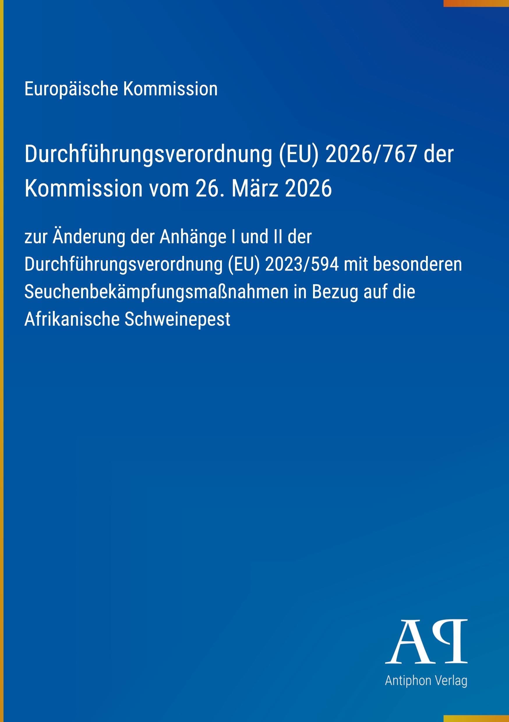 Durchführungsverordnung (EU) 2026/767 der Kommission vom 26. März 2026