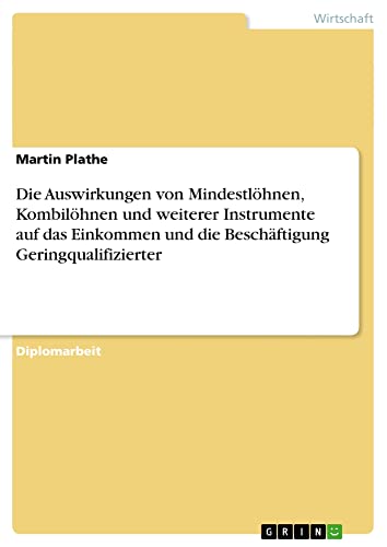 Die Auswirkungen von Mindestlöhnen, Kombilöhnen und weiterer Instrumente auf das Einkommen und die Beschäftigung Geringqualifizierter: Diplomarbeit