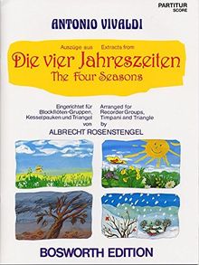 Die Vier Jahreszeiten. Eingerichtet für Blockflöten-Gruppen, Kesselpauken und Triangel