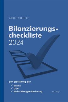 Bilanzierungscheckliste 2024: Arbeitsbehelf