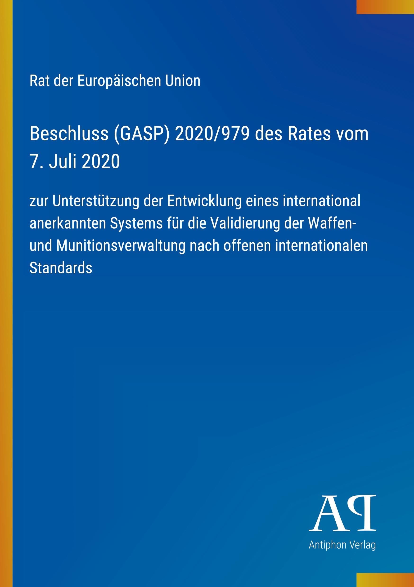 Beschluss (GASP) 2020/979 des Rates vom 7. Juli 2020