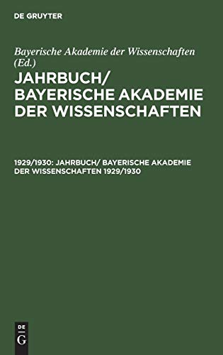 Jahrbuch/ Bayerische Akademie der Wissenschaften. 1929/1930
