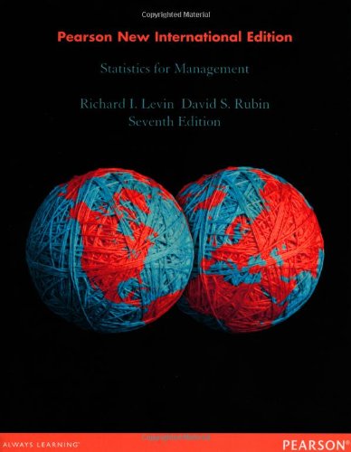 Statistics for Management: Pearson New International Edition