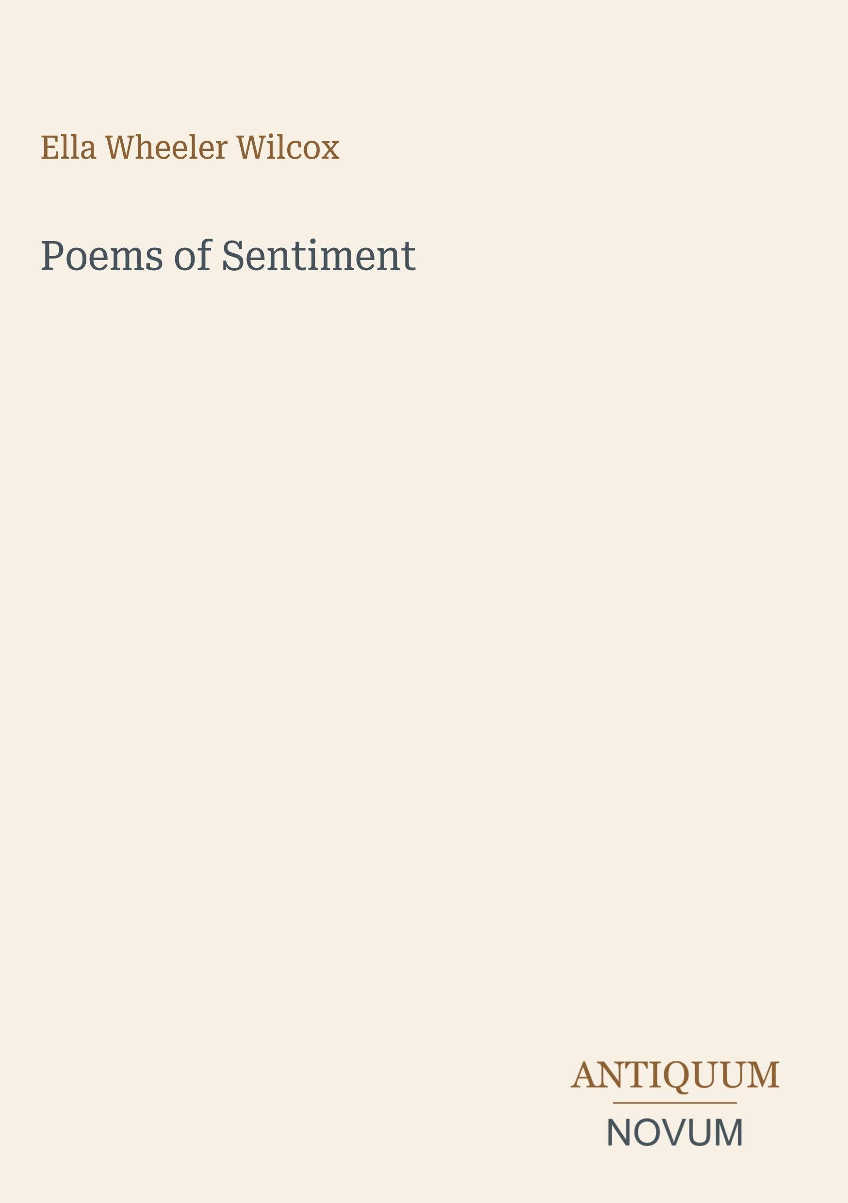 Poems of Sentiment