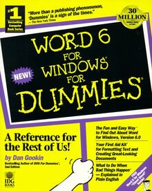 Word 6 for Windows for Dummies von DAN | Buch | Zustand gut