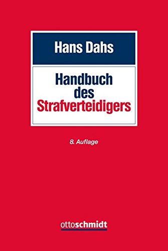 Handbuch des Strafverteidigers - Hans Dahs Gebunden