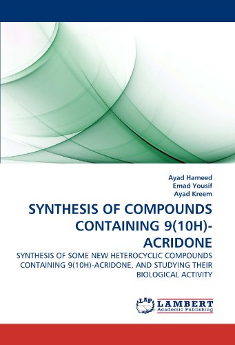 SYNTHESIS OF COMPOUNDS CONTAINING 9(10H)-ACRIDONE: SYNTHESIS OF SOME NEW HETEROCYCLIC COMPOUNDS CONTAINING 9(10H)-ACRIDONE, AND STUDYING THEIR BIOLOGICAL ACTIVITY