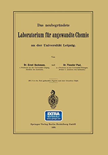 Das neubegründete Laboratorium für angewandte Chemie an der Universität Leipzig