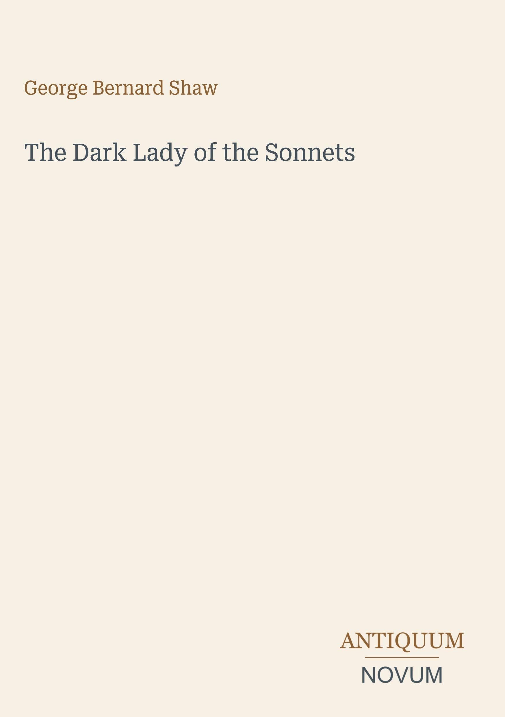 The Dark Lady of the Sonnets